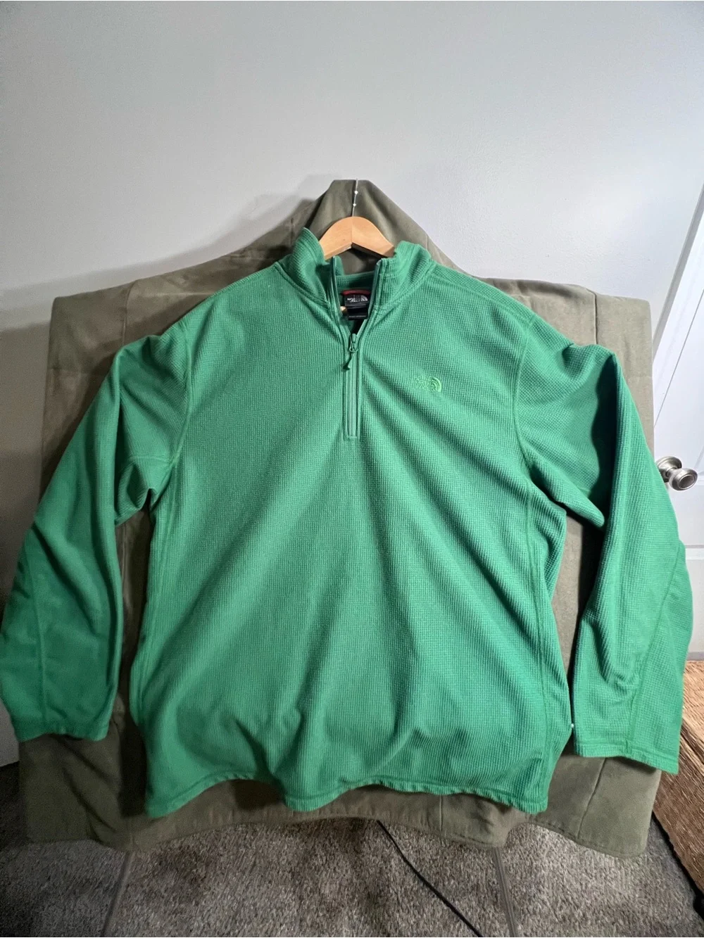 The North Face Green Full-Zip Fleece Jacket